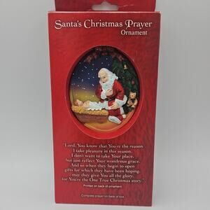 Alda Monteschio‎ Santa's Christmas Prayer Ornament Dicksons Box 1995 Vintage